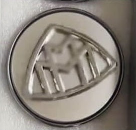 Set of 4 Floating - Maybach Emblem Logo Silver Alloy Wheel Centre Caps 75mm