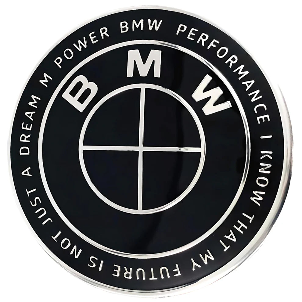BMW Badge | Heritage Full Black Replacement Emblem | AutoCap Solutions