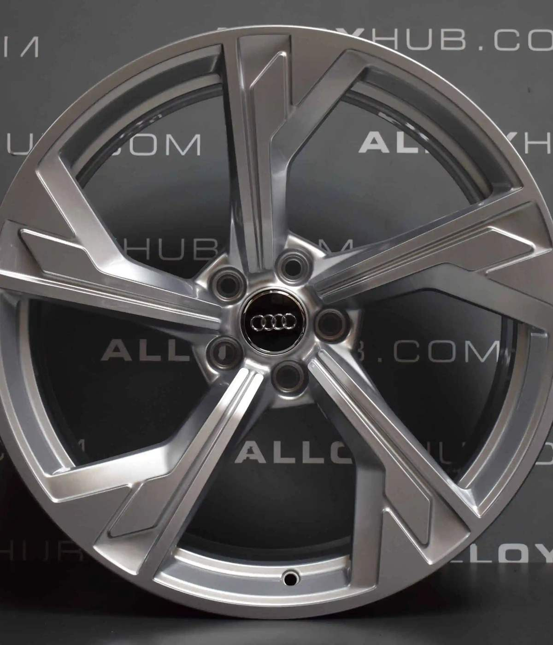 Audi Wheel with Black Centre Cap | AutoCap Solutions