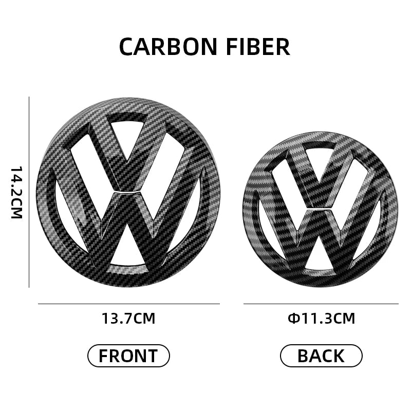 Volkswagen VW Golf MK6 Front + Rear Carbon Fibre Badge Set | AutoCap Solutions