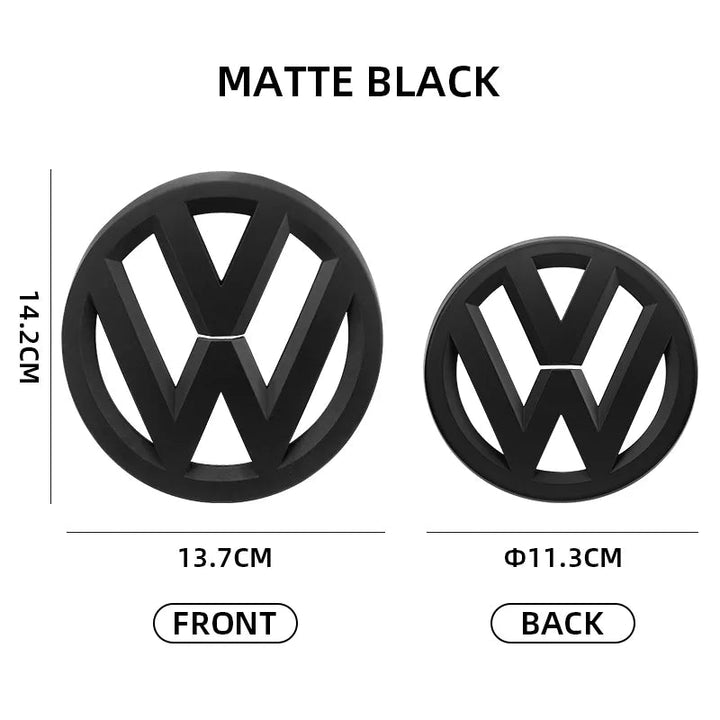 Volkswagen VW Golf MK6 Front + Rear Matte Black Badge Set | AutoCap Solutions