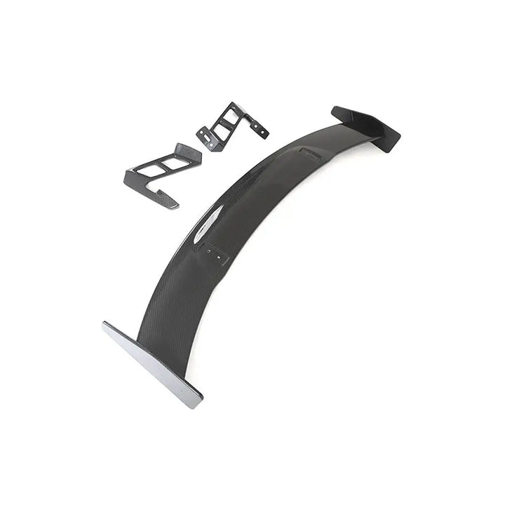 Audi R8 dry carbon fibre wing riser detail