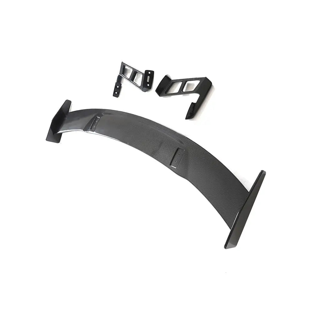 Dry carbon fibre wing V2 for Audi R8 showing weave