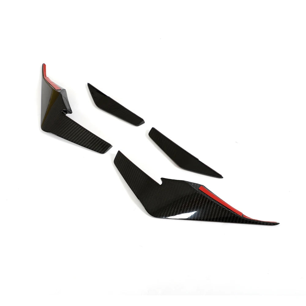 Genuine dry carbon fibre front canards V2 for Audi R8 V10 Gen 2.5