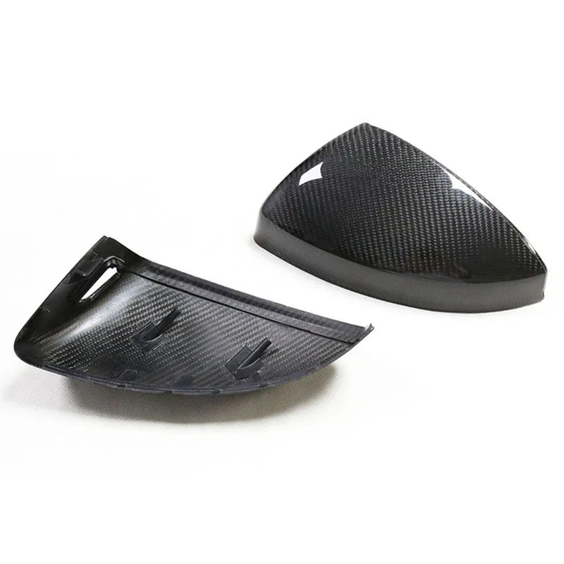 Genuine dry carbon fibre wing mirror covers for Audi TT and R8