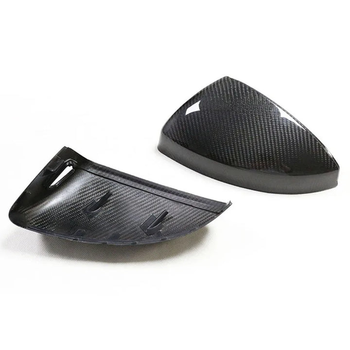 Genuine dry carbon fibre wing mirror covers for Audi TT and R8