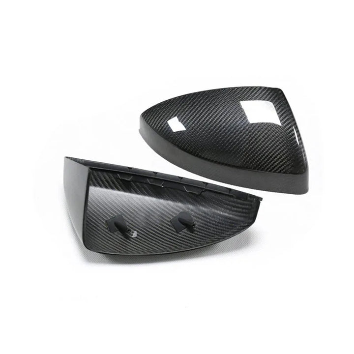 Audi R8 TT TTS TTRS dry carbon fibre wing mirror covers pair