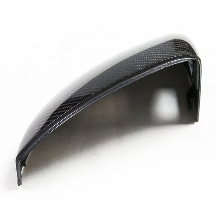Audi TTRS Mk3 dry carbon fibre mirror caps close-up