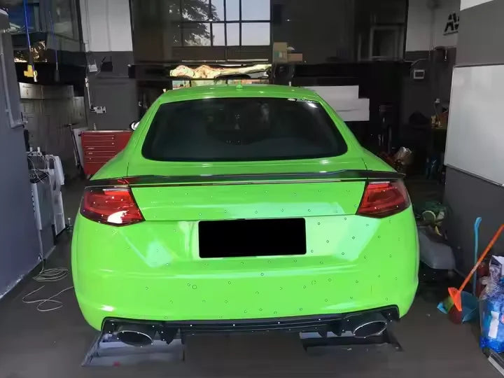 Audi TT S-Line Mk3 spoiler V2 installed alternate shot
