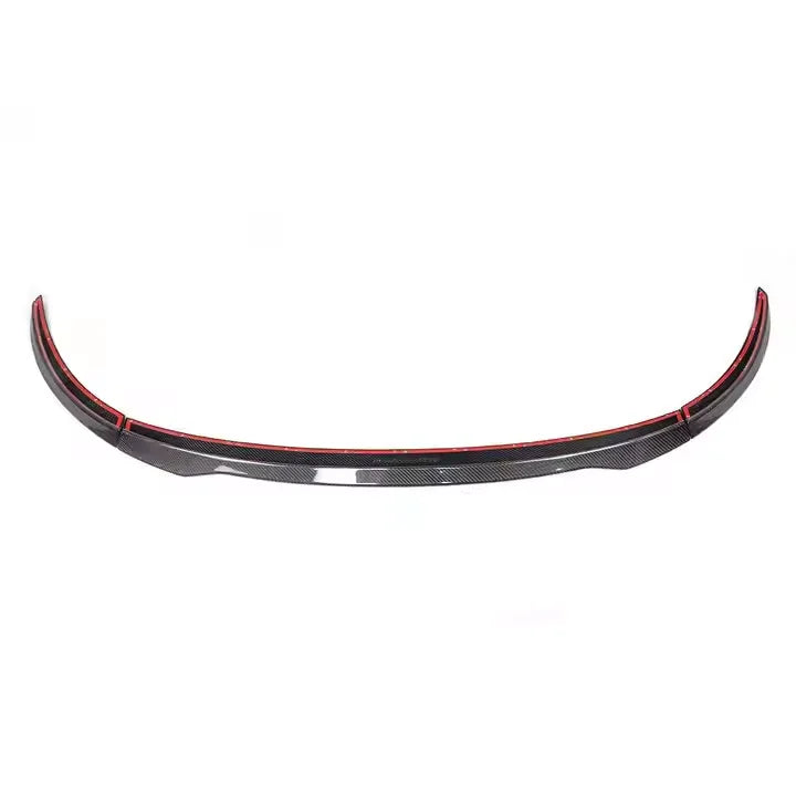 Carbon fibre rear spoiler V2 for Audi TTS showing weave