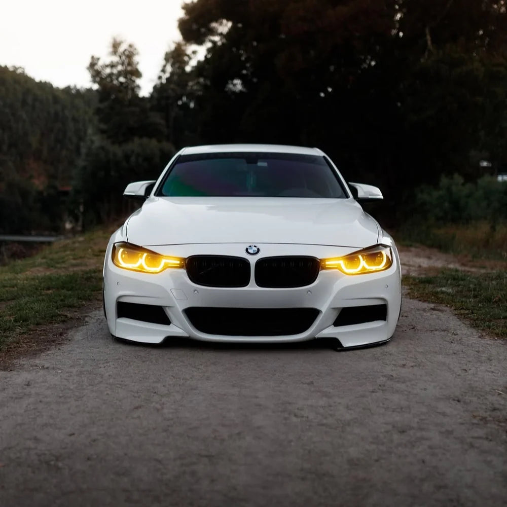 BMW F30 F31 3 Series Pre-LCI fitted with yellow Xenon DRL module set