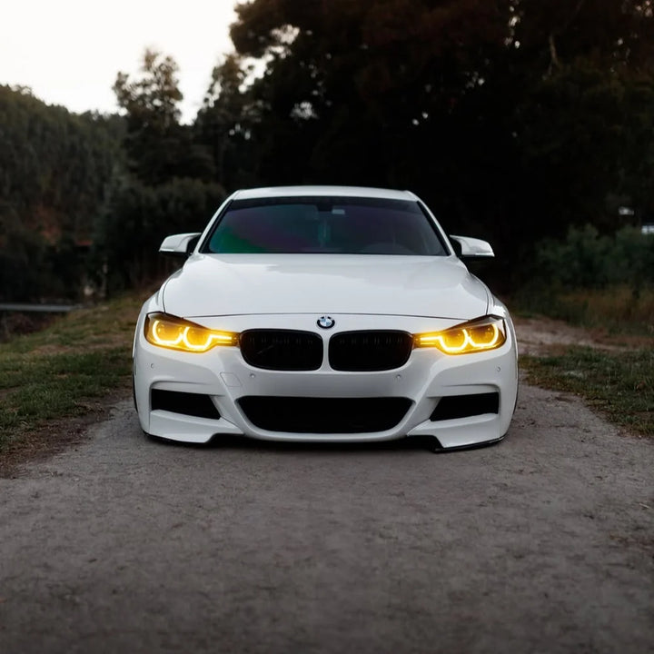 BMW F30 F31 3 Series Pre-LCI fitted with yellow Xenon DRL module set
