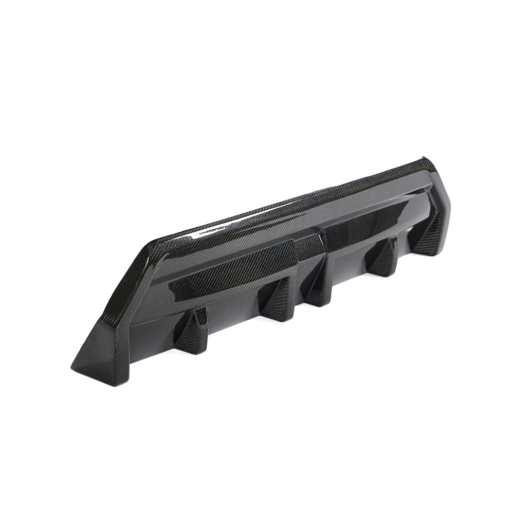 BMW G42 Coupé fitted with dry carbon fibre rear diffuser V1 angle shot