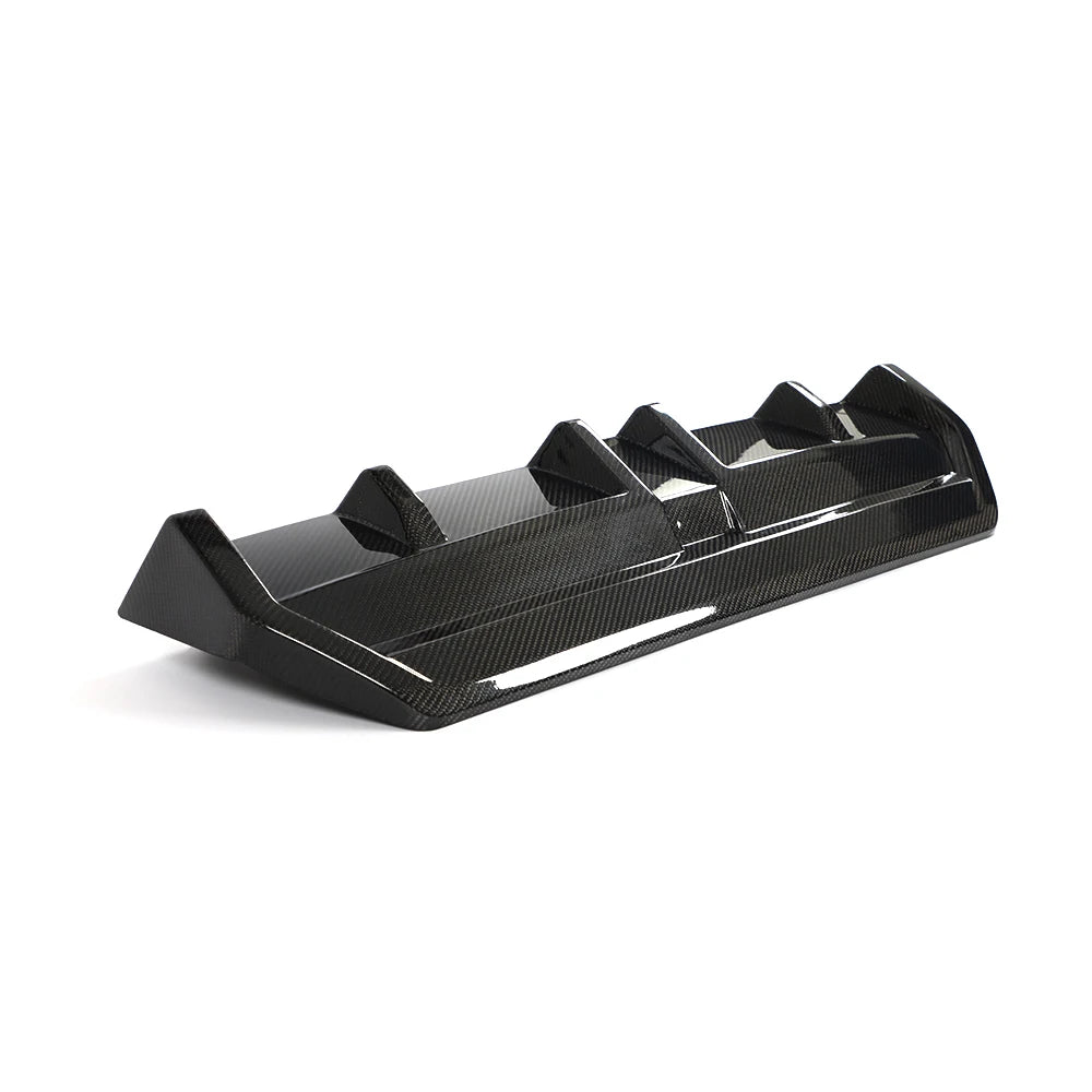 Dry carbon fibre rear diffuser V1 for BMW G42 showing weave alternate shot