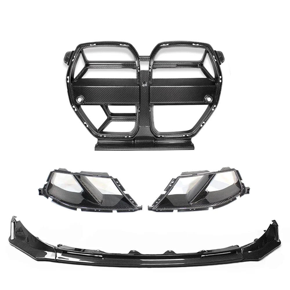 BMW M3 M4 G80 G82 dry carbon fibre front end kit V1