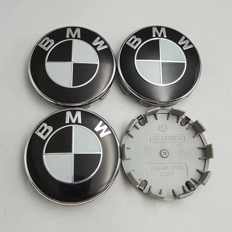 BMW Wheel Centre Caps Black and White | AutoCap Solutions