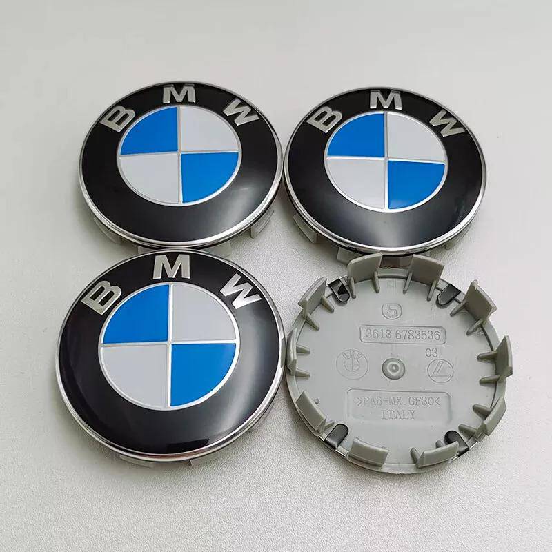 BMW Blue & White Alloy Wheel Centre Caps | AutoCap Solutions