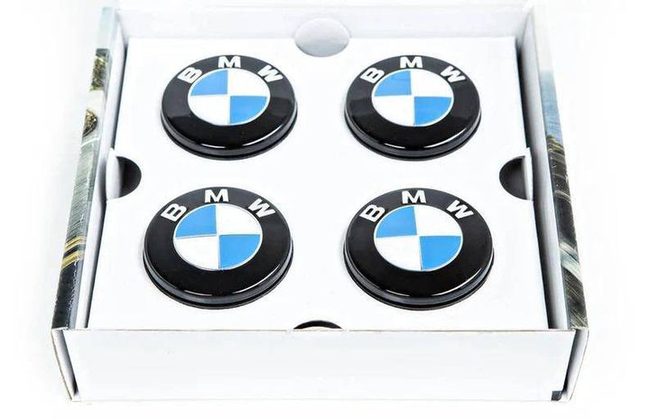 BMW Floating Centre Caps Blue and White