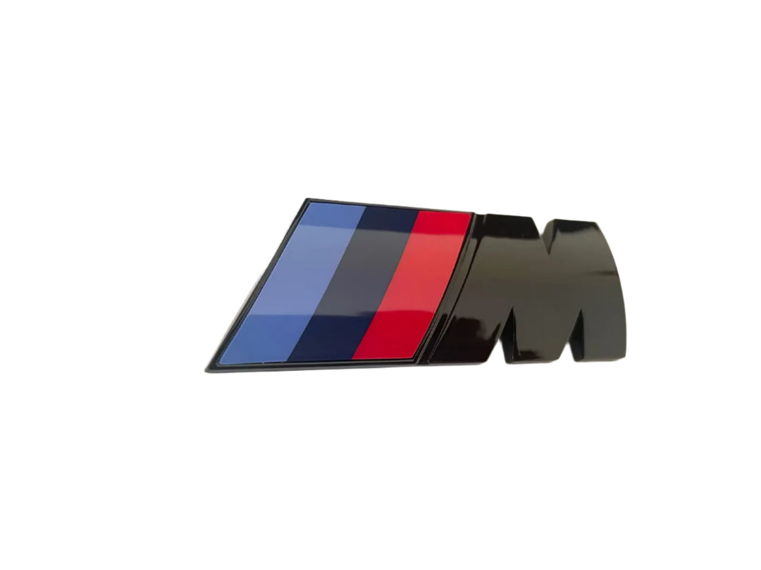 BMW Glossy Black M Badge Emblem M Power Fender Side Trunk Sticker Decal - 55mm | AutoCap Solutions