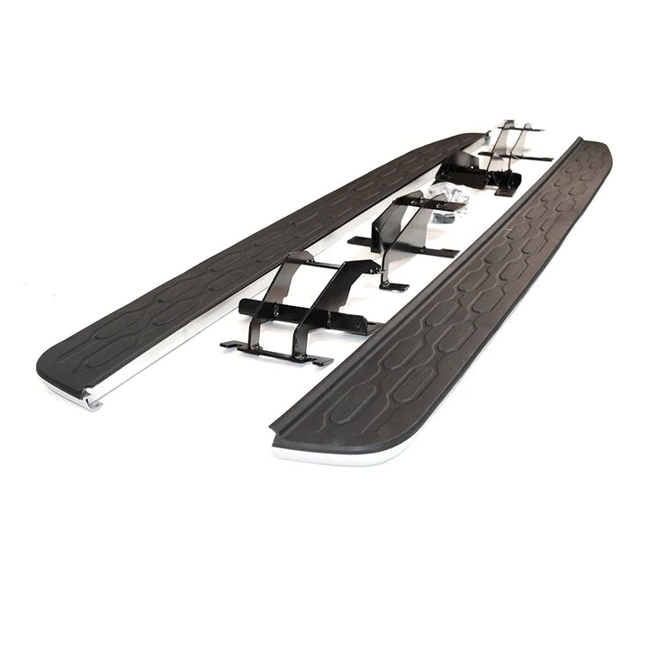 Land Rover Discovery 5 L462 black silver side steps pair
