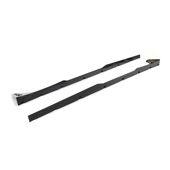 Genuine dry carbon fibre side skirts for Audi RS6 C8