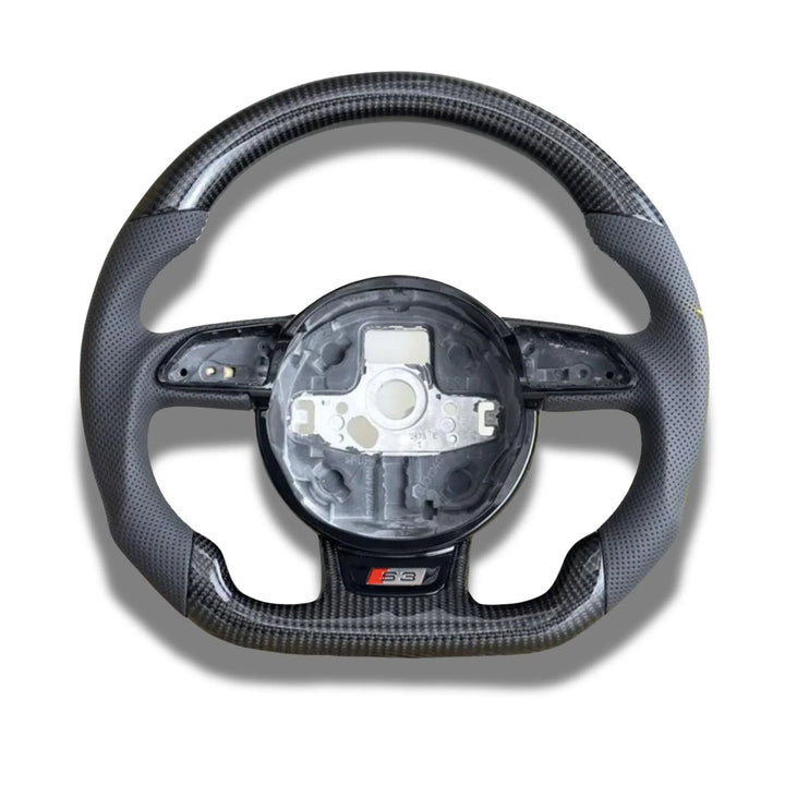Audi A3 S3 RS3 8V custom flat bottom carbon fibre steering wheel