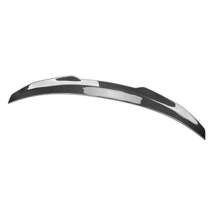 Audi RS3 8Y Saloon carbon fibre spoiler showing kick-up profile