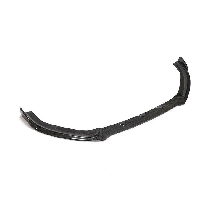 Carbon fibre front splitter for Audi A3 S-Line Pre-Facelift showing weave