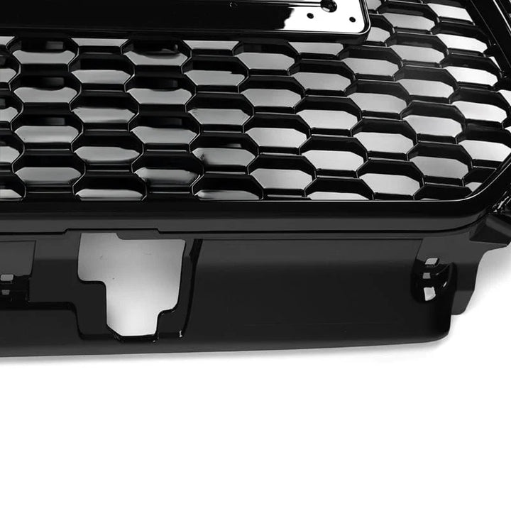 Audi A3 S3 8V V2 honeycomb front grille on a plain background close up showing lower clip