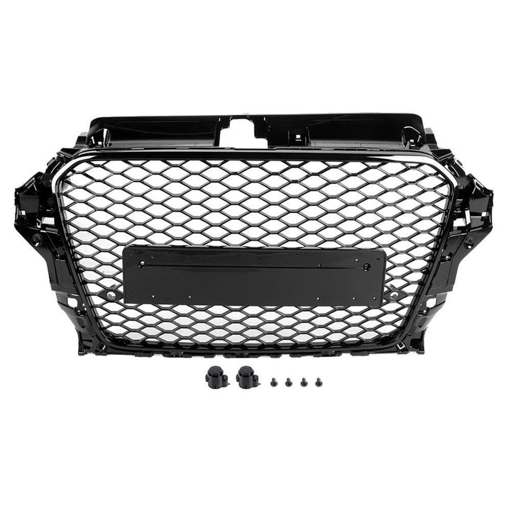 Audi A3 8V pre-facelift V2 honeycomb gloss black front grille