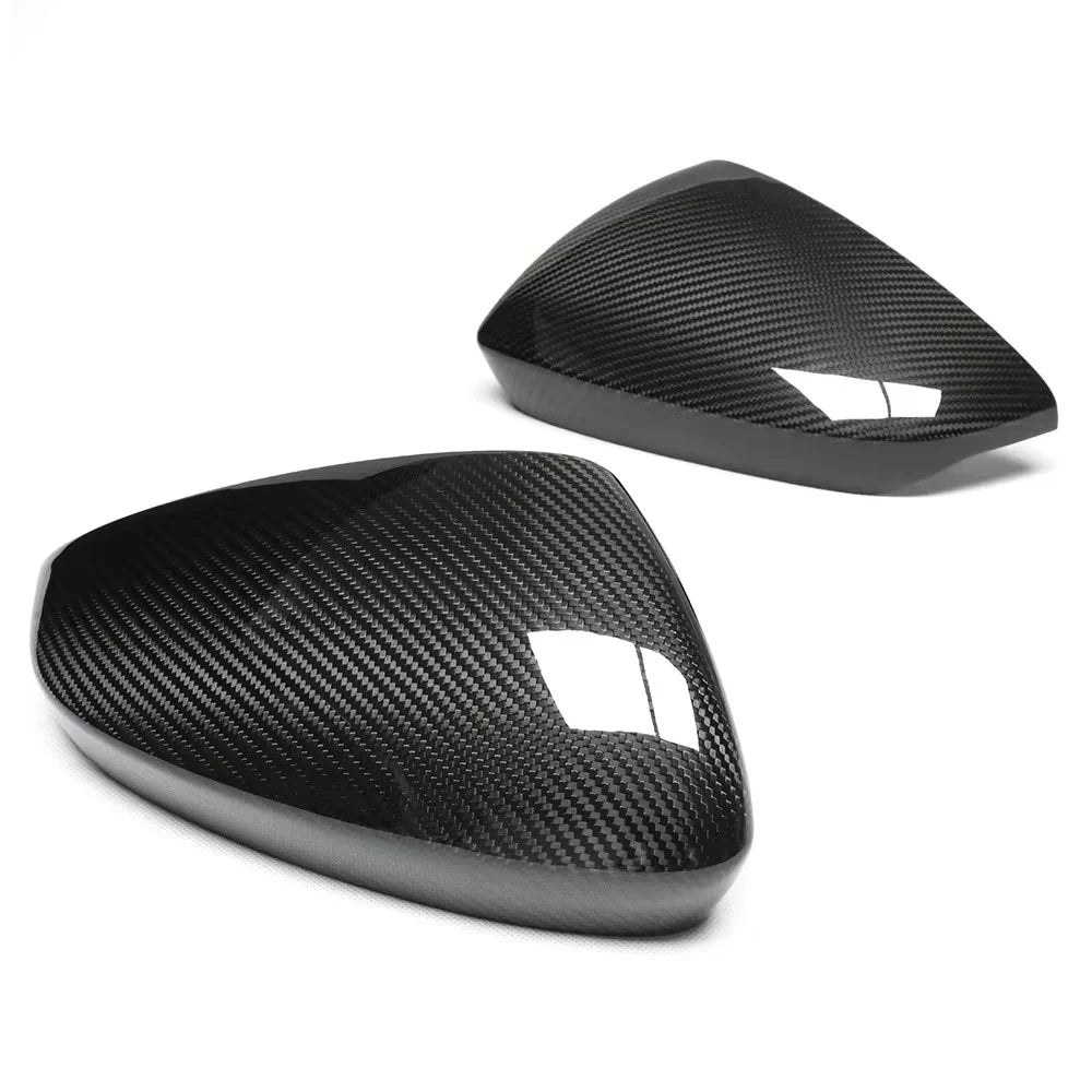 Audi A3 S3 RS3 8Y dry carbon fibre wing mirror covers pair