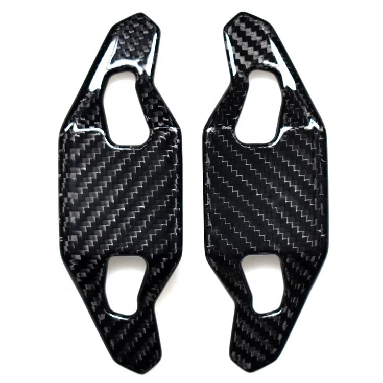 Audi Q7 Q8 carbon fibre paddle shifters rear view