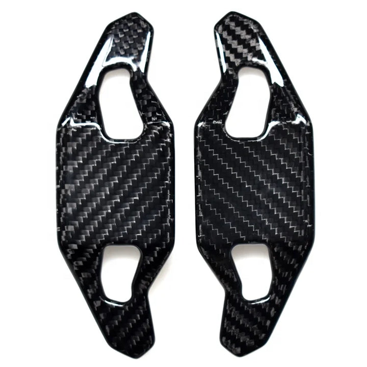 Audi Q7 Q8 carbon fibre paddle shifters rear view