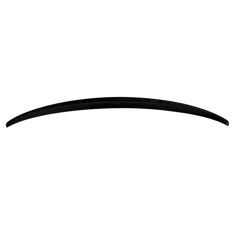 Gloss black ABS rear boot spoiler for Audi A4 B8.5 on a plain background