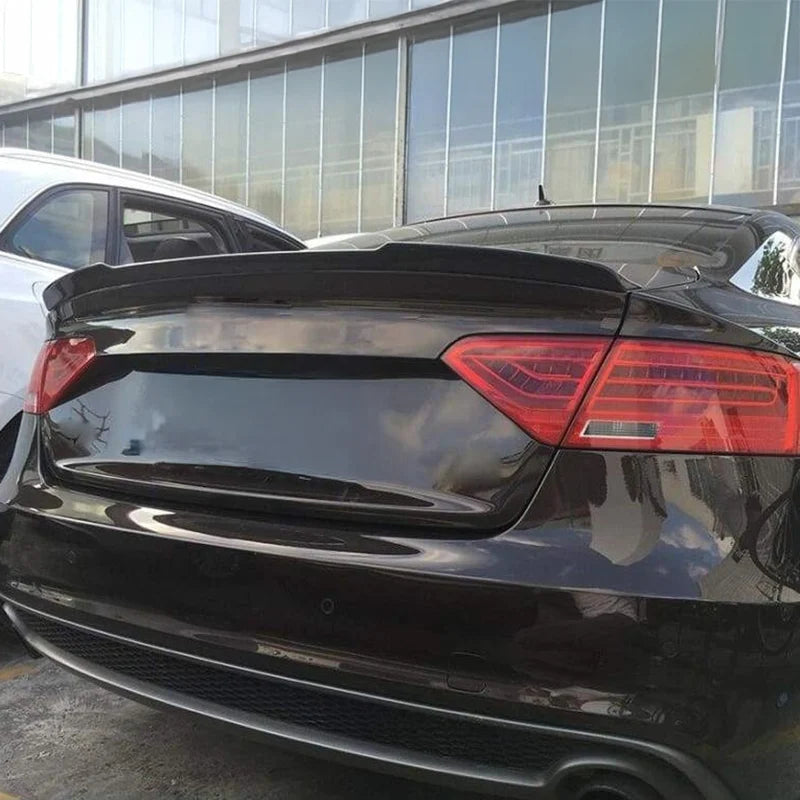 Carbon fibre ducktail spoiler fitted to Audi S5 B8.5 Sportback, side profile