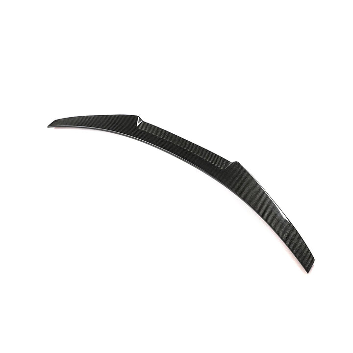Carbon fibre rear spoiler V1 for Audi A5 Coupé showing weave