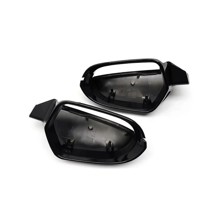 Audi RS6 C7 gloss black ABS mirror caps pair flipped