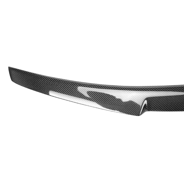 Audi S5 B9 Sportback dry carbon fibre spoiler close-up