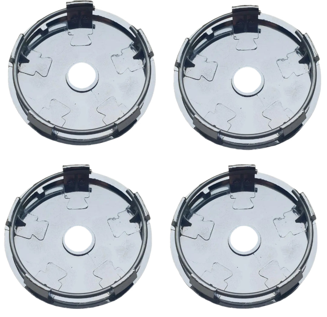 Audi Black 60mm (57mm Inner) Wheel Centre Caps – Set of 4 | AutoCap Solutions