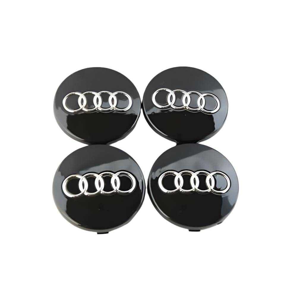 Audi Wheel Centre Caps 60mm Black | AutoCap Solutions