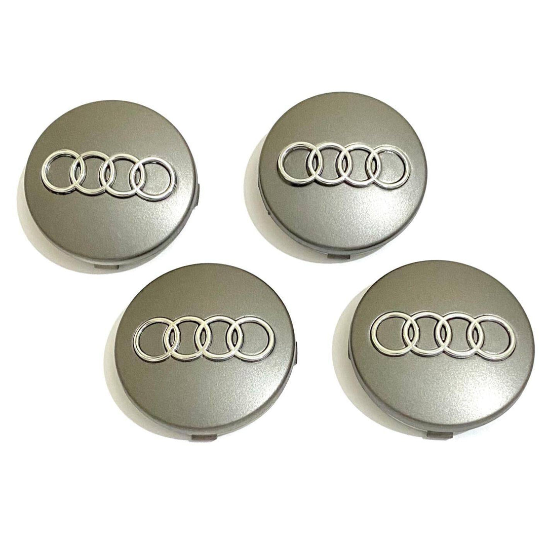 Audi Wheel Centre Caps Grey Front 60mm | AutoCap Solutions