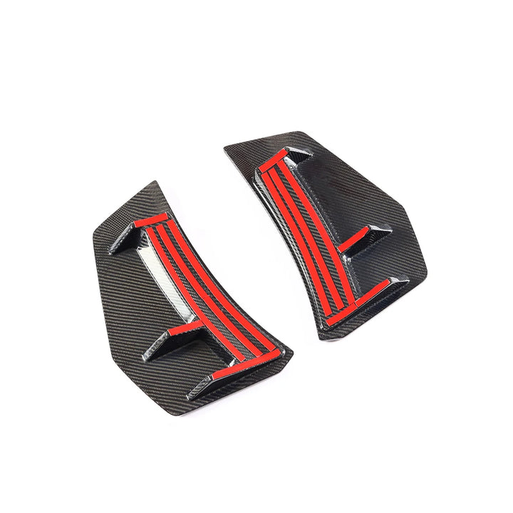 Genuine carbon fibre rear bumper corners for Audi R8 V10 V10 Plus Gen 2