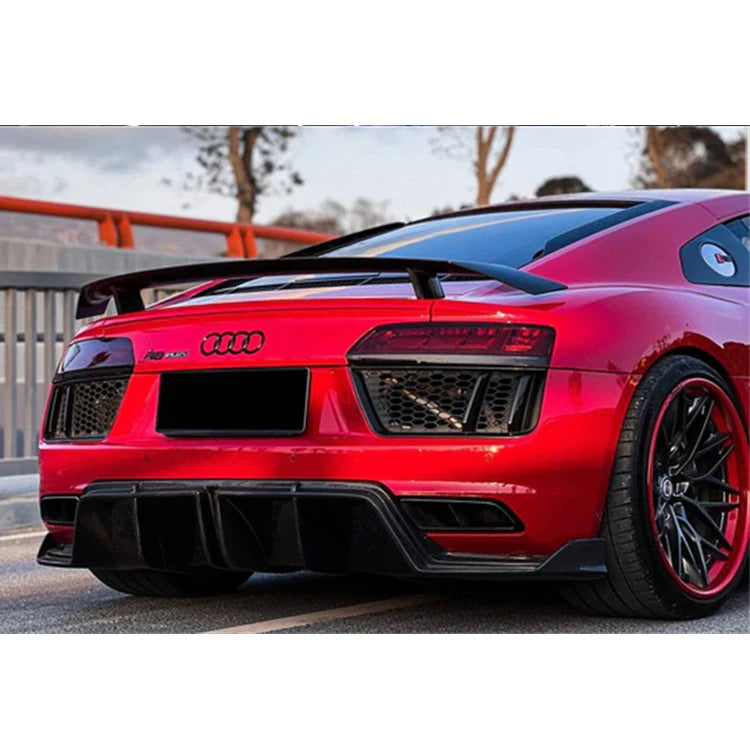 Audi R8 V10 Gen 2 Gen 2.5 Coupe carbon fibre GT wing V3 installed