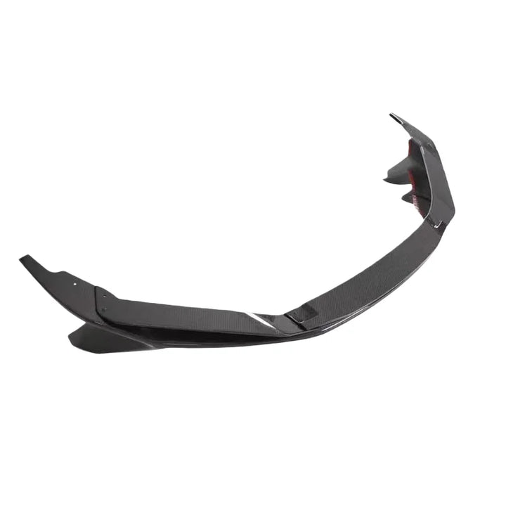 Dry carbon fibre front splitter V2 for Audi R8 Gen 2.5 showing weave