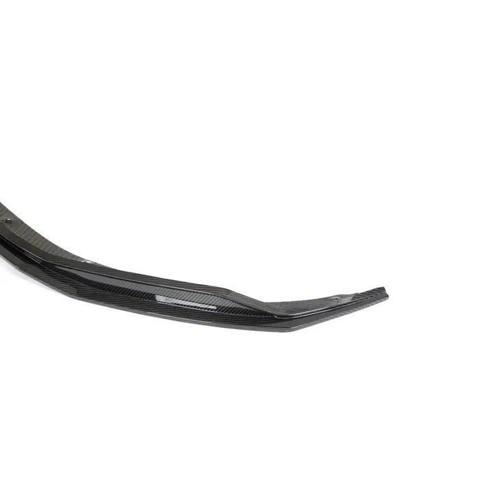 Audi R8 V10 V10 Plus Gen 2.5 dry carbon fibre front splitter V1 close up shot
