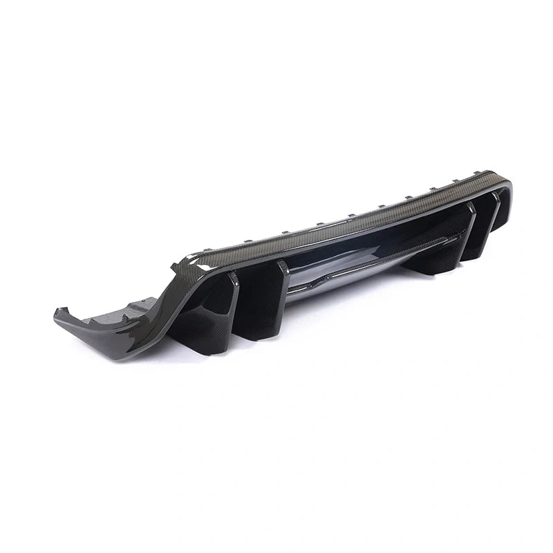 Audi R8 V10 rear bumper diffuser carbon fibre detail