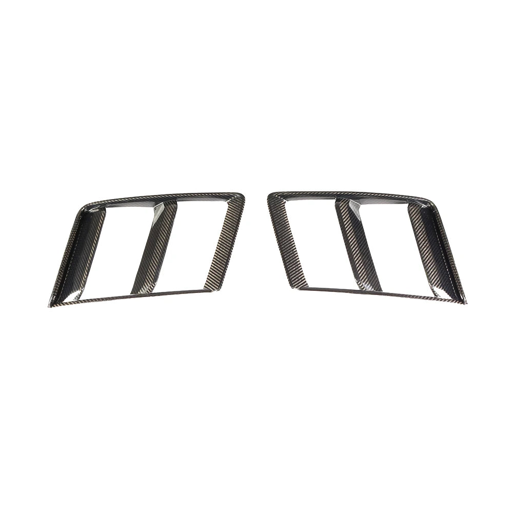 Audi R8 V10 Gen 2 dry carbon fibre front bumper side grilles pair