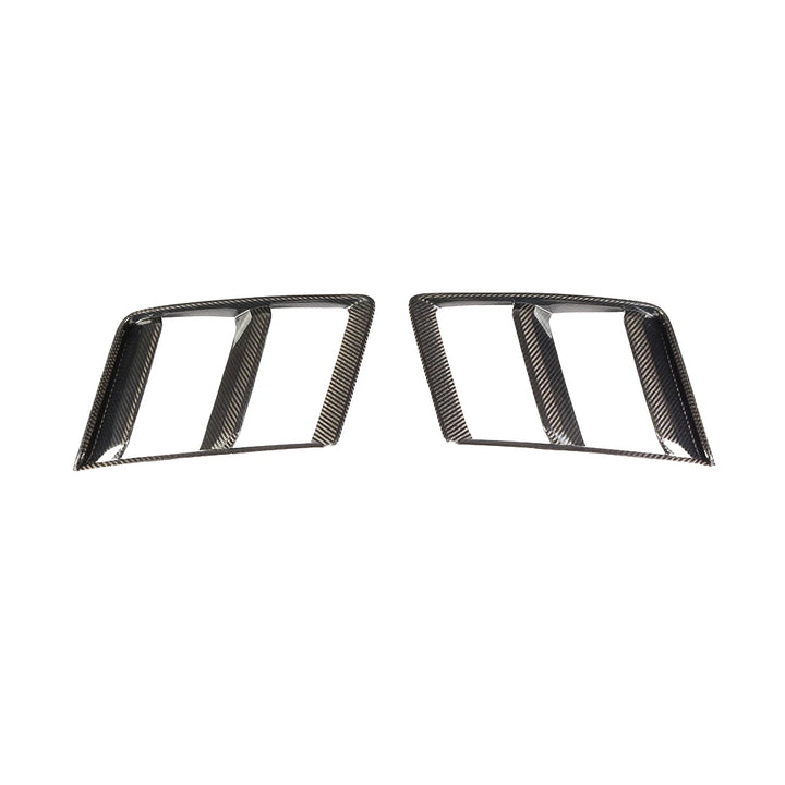 Audi R8 V10 Gen 2 dry carbon fibre front bumper side grilles pair