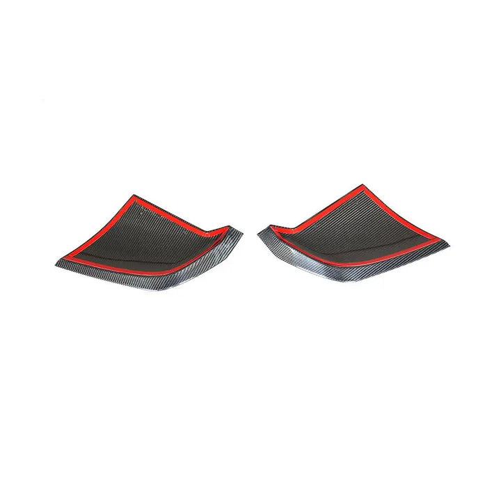 Carbon fibre rear bumper lower corner for Audi R8 V10 showing weave