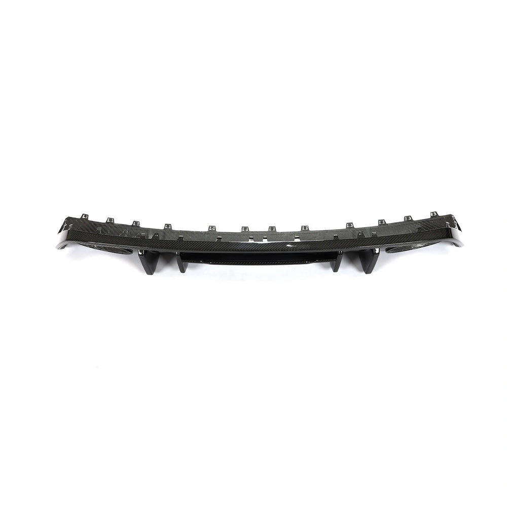 Dry carbon fibre diffuser for Audi RS3 8Y Saloon showing weave